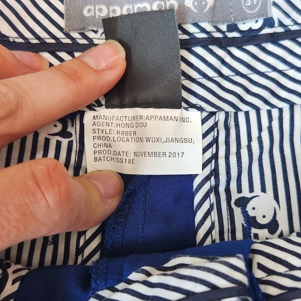 Appaman boys trouser shorts blue size 3T